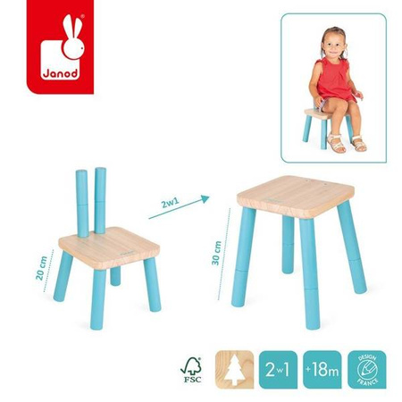 Drewniane progresywne krzesełko 18 m+, Janod