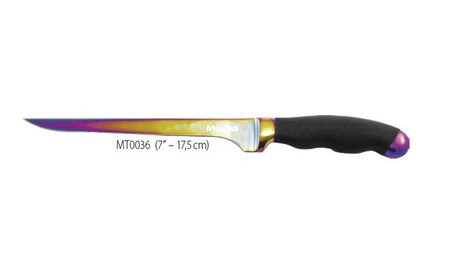 MUSTAD - nóż szefa z ostrzem pokrywanym tytanem 17,5 cm   DRAGON NMU-A-MT036
