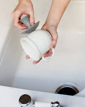 EZPZ Silikonowa myjka czyścik do naczyń bez bakterii szary