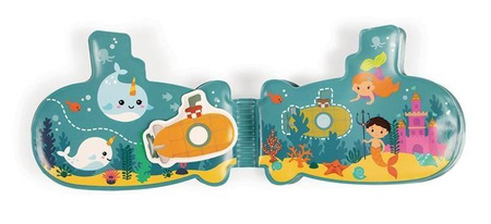 Książeczka aktywizująca do kąpieli Łódź podwodna 12 m+, Janod