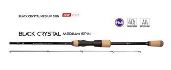 WĘDKA - SPINNING BLACK CRYSTAL M SPIN 238 c.w. 7-28G (2 sec) - op.1szt. MIKADO WAA757-238