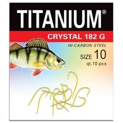 Haczyk Titanium CRYSTAL (10 szt.), rozm. 10 Robinson 02-P-182G-10