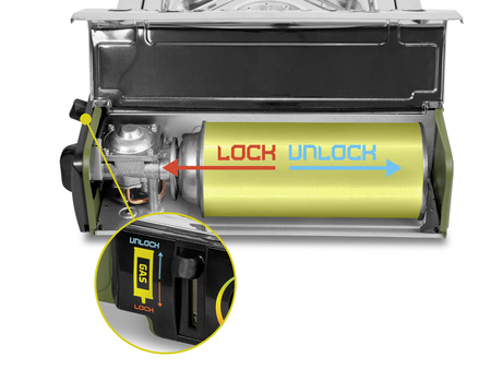 Kuchenka gazowa Delphin INOXIA 2000W Delphin (101005853)