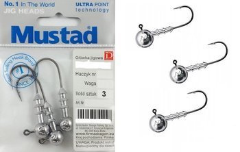 Główka jigowa MUSTAD CLASSIC 3 szt. 6/0 17.5 g    DRAGON PDF-724-175-060