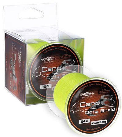PLECIONKA - CARP OCTA BRAID - 0.18mm/16.4kg/600m -  ŻÓŁTA - op.1szp. MIKADO Z32Y-018