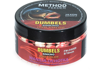 DUMBELS DUO COLOR SINKING METHOD FEEDER 8/10MM WANILIA/OCHOTKA 50G JAXON FM-DSD09
