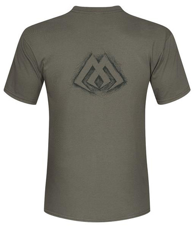 T-SHIRT BITE & FIGHT / KHAKI- rozm.S - op.1szt. MIKADO UMH-012-K-S