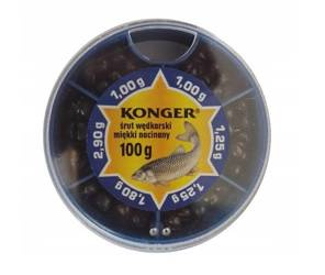 ŚRUT WĘDKARSKI DUŻY GRUBY 100GR KONGER 664701101