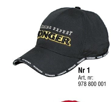 CZAPKA KONGER Z DASZKIEM CZARNA NR.1 ROZMIAR 58/60/62 978800001