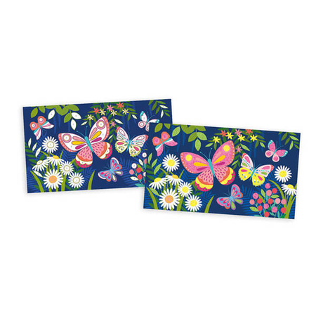 Zestaw kreatywny Fluorescencyjny piasek Motyle 6+, Janod