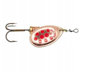 Błystka Mepps AGLIA DECOREES miedziana / czerwone kropki nr 2