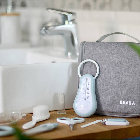 Beaba Kosmetyczka z 9 akcesoriami do pielęgnacji niemowląt green blue