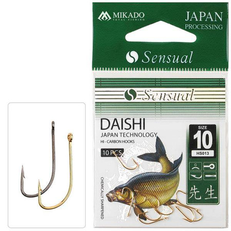 HACZYK SENSUAL - DAISHI CZARNY NIKIEL Nr 16 BN - torebka 10szt. MIKADO HS013-16B