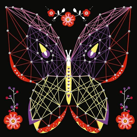 Zestaw kreatywny Przeplatanka 3D String art Zwierzęta 8+, Janod