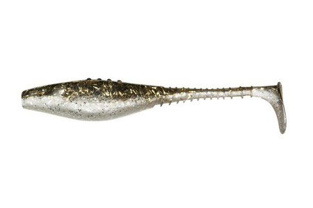 Ripper Belly Fish PRO - GOLDEN BLEAK 4"/10cm 3szt./bag PEARL/CLEAR SMOKED silver glitter gold glitter DRAGON CHE-BF40D-01-871