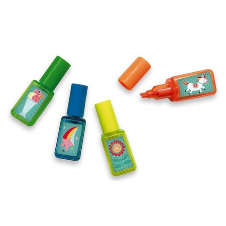 Zestaw zakreślaczy 4 szt. Jednorożec 7+, Janod