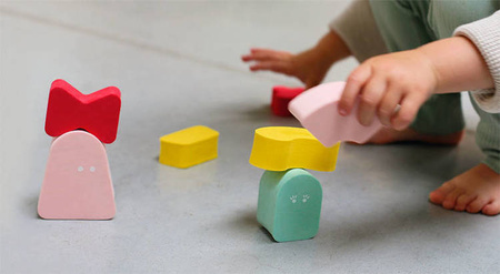 QUUT Klocki piankowe balansowe Blokki Coral Pink