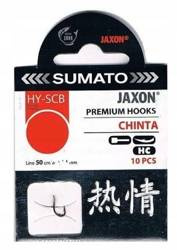 (R) HACZYKI SUMATO CHINTA 10 CZARNE BLN+PRZYPON 0,14 1X10SZT JAXON HY-SCB10