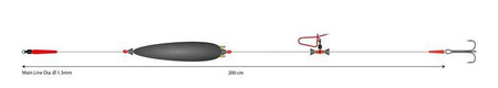 ZESTAW - SUMOWY - MONO CATFISH SET II-ADJUSTABLE COMBI RIG WITH RATTLE 20g/200cm/100kg - kotwica: 3/ MIKADO HIC094-3/0