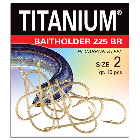 Haczyk Titanium BAITHOLDER (10 szt.), rozm. 2 Robinson 02-P-225BR-02