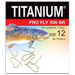 Haczyk Titanium PRO FLY (10 szt.), rozm. 12 Robinson 02-P-305BR-12