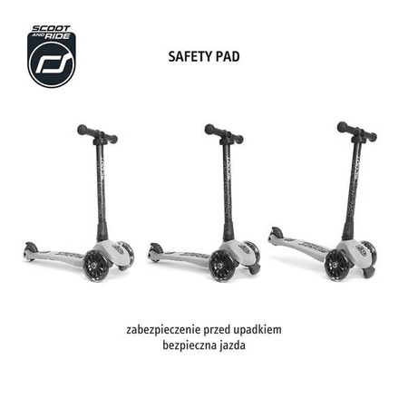 SCOOTANDRIDE Highwaykick 3 LED Hulajnoga składana ze świecącymi kółkami 3+ Peach