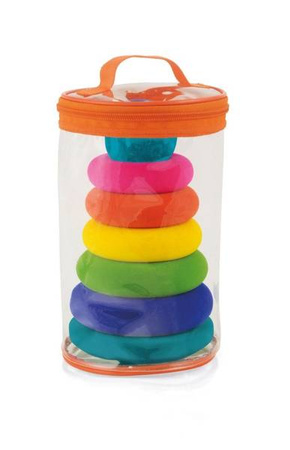 Rubbabu Układanka edukacyjno-sensoryczna piramida z piłką