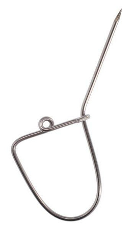 Agrafka sumowa do zbroojenia żywca, agrafka na suma nierdzewna Catfish Live Bait Snap – size L - op.2szt. MIKADO AMC-039-L