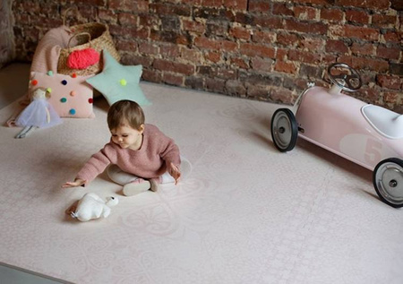 TODDLEKIND Mata do zabawy piankowa podłogowa Prettier Playmat Persian Blossom Light Pink