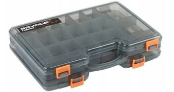 PUDEŁKO WĘDKARSKIE LUREBOX 2 SIDED SMOKE LARGE 29.5X20.5X6.2CM Savage Gear (74223)