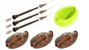 KOSZYCZKI, KOSZYKI DO METODY METHOD FEEDER DOUGLAS Q.M.F. SYSTEM L KOMPLET 3x40g + FOREMKA - op.1kpl. MIKADO AMFN-QMF-3L-SET40B