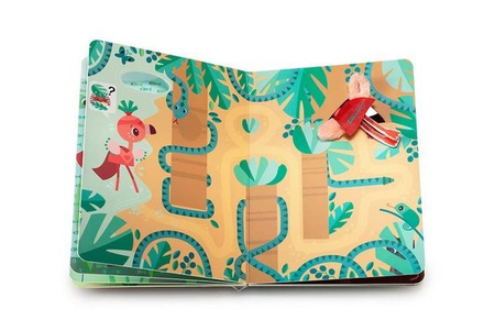 LILLIPUTIENS Książeczka przygodowa z mini-przytulanką kartonowa „Anais superbohaterka” 2 l+