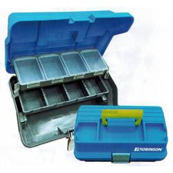 Skrzynka wędkarska dwupoziomowa 34x19x15cm Robinson 74-SK-007