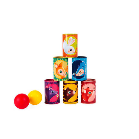 Gra Zbijanie puszek Las, Janod