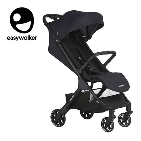Easywalker Jackey Kompaktowy, samoskładający się wózek spacerowy z torbą transportową Shadow Black