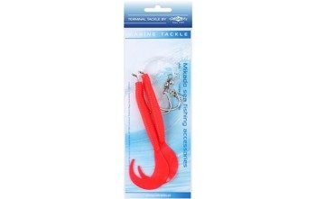ZESTAW MORSKI - PILK D-TWIST RIG 14cm - hak 2x8/0 (RED) MIKADO LS-A075-14-01