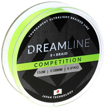 PLECIONKA DREAMLINE FLUO GREEN 0.08mm\6.91kg\150m 1szp. MIKADO ZDL000FG-150-008
