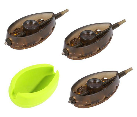 KOSZYCZEK - METHOD FEEDER APERIO Q.M.F. SYSTEM L KOMPLET - 3x50g + FOREMKA - op.1kpl. MIKADO AMFA-QMF-SET-3L-50B