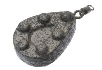 (R) CIĘŻAREK KARPIOWY PŁASKA GRUSZKA Z KOLCAMI I KRĘTLIKIEM 80G 1SZT JAXON CB-AF080