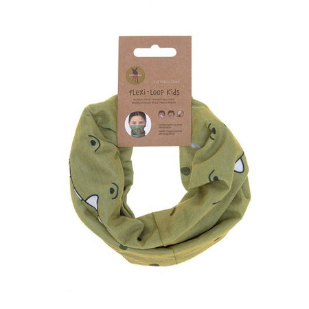 Lassig Wielofunkcyjna chusta komin Flexi Loop Crocodile olive