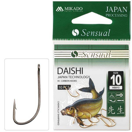 HACZYK SENSUAL - DAISHI CZARNY NIKIEL Nr 6 BN - torebka 10szt. MIKADO HS013-6B