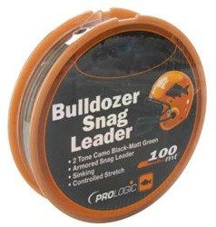 Strzałówka, Najmocniejszy materiał na przypony karpiowe Prologic Bulldozer Snag Leader 100m 44lbs 21.3kg 0.60mm Camo (44687)