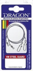 Przypon  HM 7x7 carbon/steel/Momoi 10kg STEEL GUARD 35cm 2 szt.    DRAGON PDF-57-210-35
