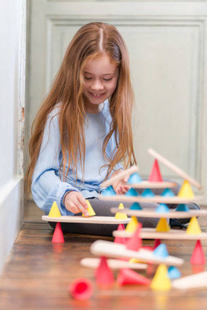 OPPI Kreatywny zestaw konstrukcyjny średni Piks Medium 44 elementy 3+