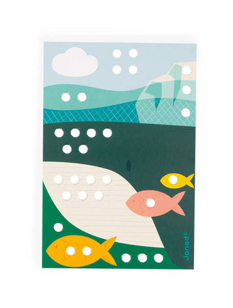 Układanka drewniana mozaika Zwierzątka 3+, Janod