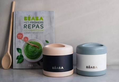 Beaba Pojemnik - termos obiadowy ze stali nierdzewnej z hermetycznym zamknięciem duży 500 ml light pink/night blue