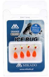 ICE BUG POMARAŃCZOWY- CZARNY-4mm - op.4szt. MIKADO AM-POD-003-4-OB