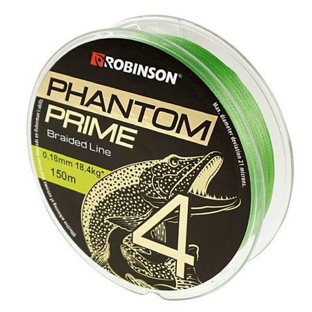 Plecionka Phantom Prime X4 0,06mm, 150m, jasnozielona Robinson 56-RL-060