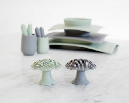 EZPZ Silikonowa myjka czyścik do naczyń bez bakterii szary