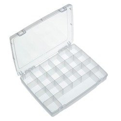 Pudełko z 21przegródkami, 32,5x25,5x5,2cm, przezroczyste Panaro 74-Y-192/21N